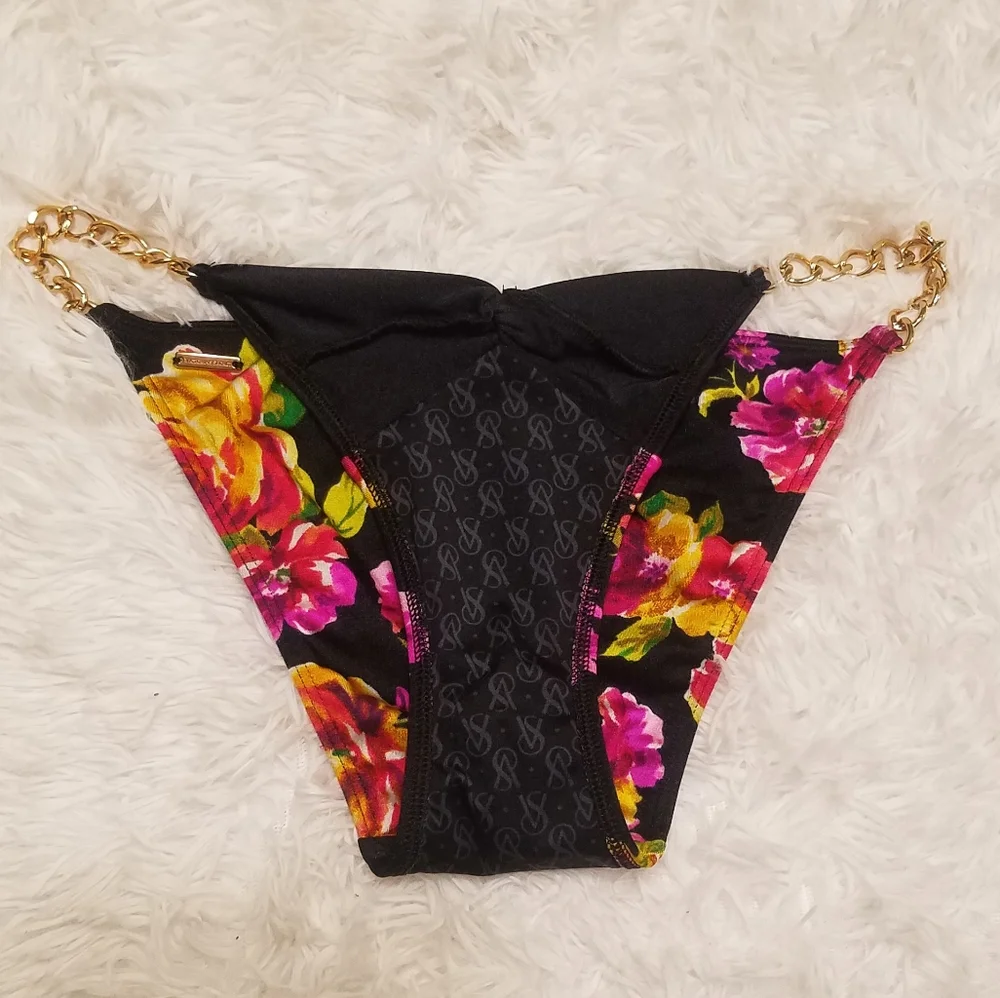 Victoria's Secret Vintage 2013 Floral Chain Bikini